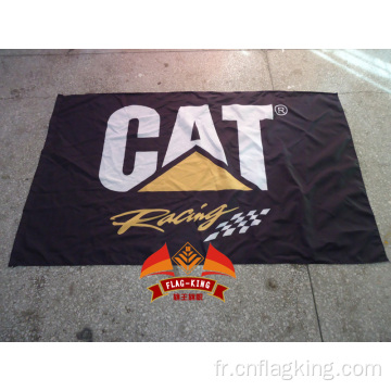 Drapeau CAT Racing Bannière CAT Racing 90X150CM taille 100% polyester